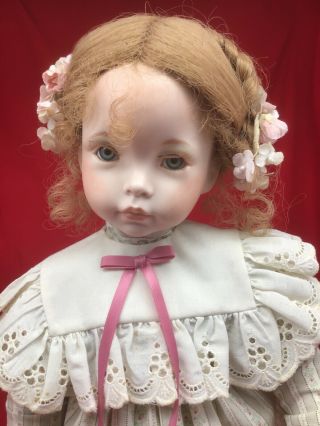 Porcelain Emily Doll By Effanbee,  From Diana Effner Series 1991 19 Inch