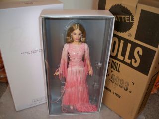 Blush Fringed Gown Barbie Doll Platinum Label No More Then 1,  000 Made Mattel