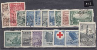 Canada Kgvi 1942 Sets To $1 Vfu J1051