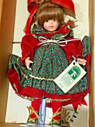 Robin Woods Doll " Holly " Christmas Doll Le 9/1000 By Chris Miller