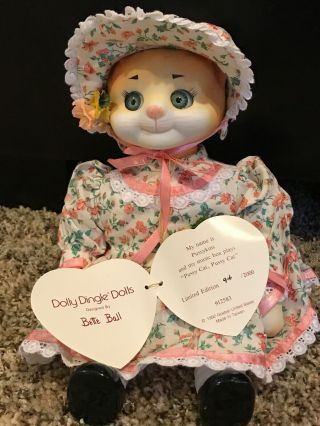 14 " Dolly Dingle Doll " Pussykins " Musical Pussy Cat Pussy Cat
