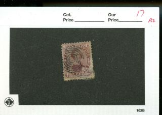 Canada 17 10 Cent Red Lilac Cp755