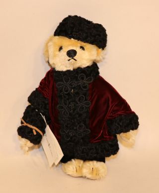 Steiff Ralph Lauren Polo Russian Girl Teddy Bear Velvet Coat 650581 1009/1100