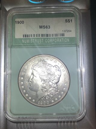 1900 - P Morgan Dollar Key Date Us Silver Coin $1.  00,  Gem Bu