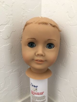 American Girl Doll Head Only Blue Eyes Repair Replacement