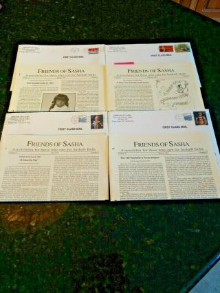 Vintage 1997 Friends Of Sasha Newsletters With Doll Articles And Crafts