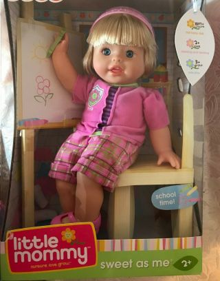 2009 Fisher - Price " Little Mommy " Sweet As Me " School Time " Doll