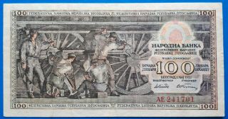 Yugoslavia,  100 Dinara 1953,  Vf