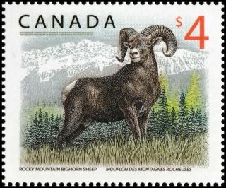 Canada 3129 Rocky Mountain Bighorn Sheep $4 Single (1 Stamp) Mnh 2018