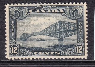 Canada 1928 Scroll Issue 12 Cents Grey Black Never Hinged Mnh