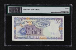 1998 Syria Central Bank 100 Pounds Pick 108 PMG 66 EPQ Gem UNC 2