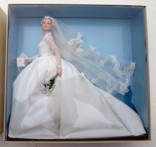 Barbe As Grace Kelly The Bride,  Mattel T7942,  Gold Label Coll,  2011,  Nrfb