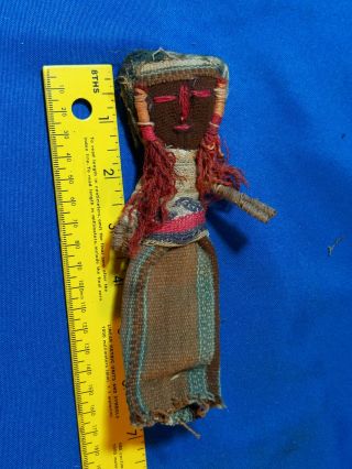 Rare Antique - Vtg Corn Husk Doll Handmade Folk Art Native American Indian 4