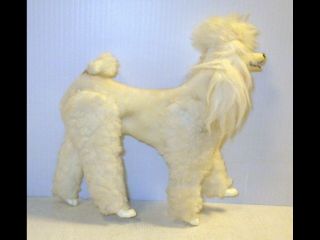 Vintage 1984 Barbie ' s Fluffy Pet Dog White Poodle Prince Poseable Sits/Lays Down 3