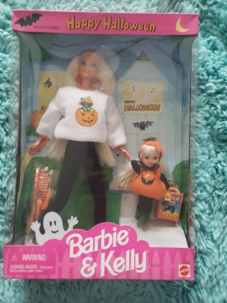 Barbie & Kelly Happy Halloween Doll Gift Set Mattel Vintage 1996 17238 Nrfb