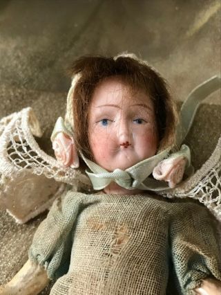 5 1/2 “ Tall All German Bisque/ Composition Doll