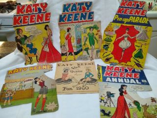 Katy Keene Paper Dolls & Pages From Comic Books 1960 - 1961