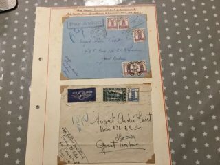 2 X 1944 Morocco Air Mails To French Air Force In London