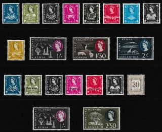 Decimal,  Africa,  Kenya - Uganda - Tanganyika Stamps X 21,  Mh,  Cv£40,  2539