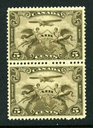 Canada Scott C1 - Mnh - Blk Of 2 - 5 Cent Air Mail (. 043)