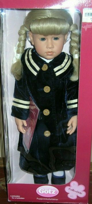 Gotz Carla Doll Puppenmanufaktur 20” Collectible Made In Germany W/ Orig Box