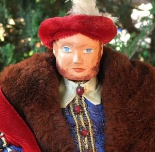 Vintage Peggy Nisbet King Henry VIII 8th Doll in Red Coat & Hat w/ tag 2