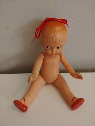 Antique All Bisque 5 " Doll Marked Japan Look