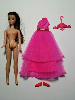 Vintage Topper Dawn Doll W/ Outfit & Shoes A