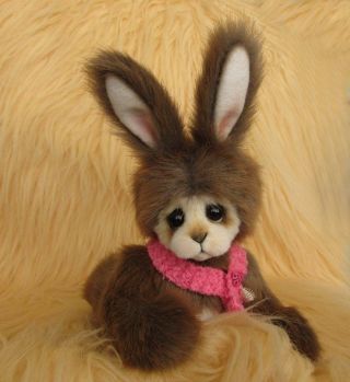 Bops Bunny Ooak Hand Sewn Collectable Artist Bear By Joxy Bears