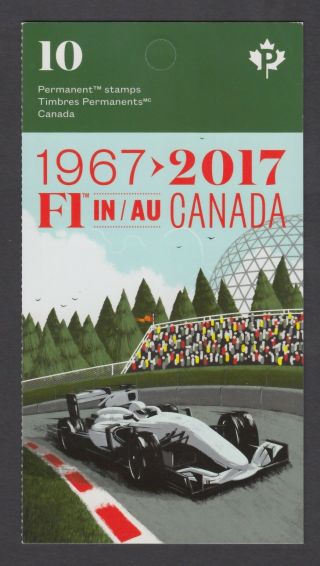 Canada Booklet Bk669 10 X 90c Formula 1 In Canada 1967 - 2017