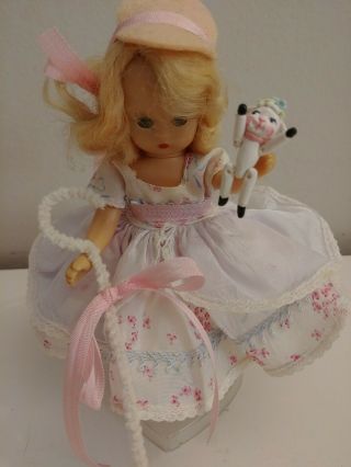 Vintage 5 1/2 " Nancy Ann Storybook Doll Bo Peep W Sheep Look
