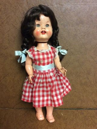 1950s Roddy 12 " Walker Doll Hard Plastic Made In England Vintage