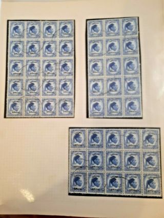 folder album kingdom of libya blocks,  stamps official 3