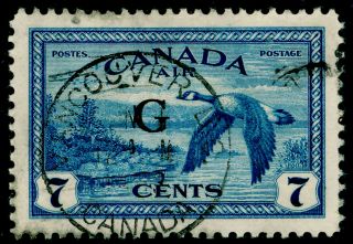 Canada Sgo190,  7c Blue,  Fine,  Cds.  Cat £15.