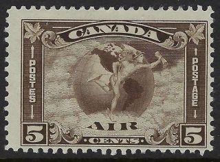 Scott C2: 5c Canada Airmail Mercury With Scroll In Front Of Globe,  F - H