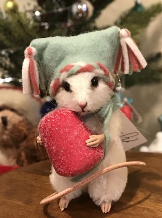 R.  John Wright Christmas Mouse Sugar Le Usa Made Micr Mib