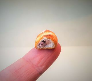 Dollhouse Miniature Mouse Infested Bread Fanni Sandor 1/12th Scale 2