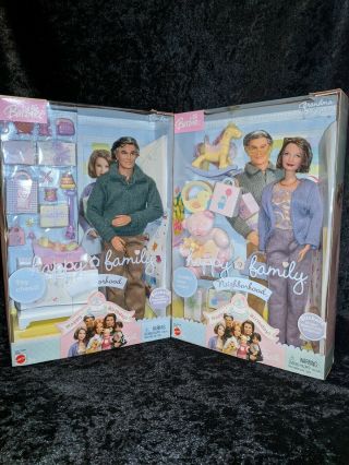 Barbie " Grandma And Grandpa " Happy Family 2003 Vintage Nrfb Two Dolls Birthday