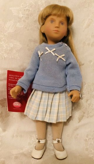 Gotz Sasha Serie Carmen 16.  5 " Jointed Doll With Certificate Tags Made In Germany
