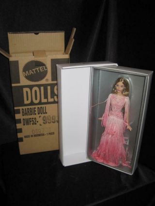 Blush Fringed Gown Barbie Doll Platinum Label No More Then 1,  000 Made Mattel