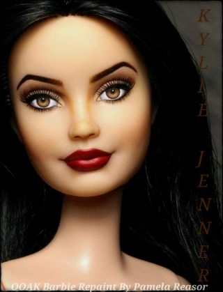 Kylie Jenner Ooak Barbie Fashionistas Repaint Doll By Artist Pamela Reasor