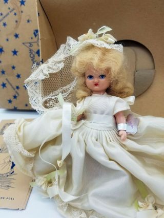 Vintage Plastic Hollywood Doll Mfg Co Princess Series Bride,  Paper