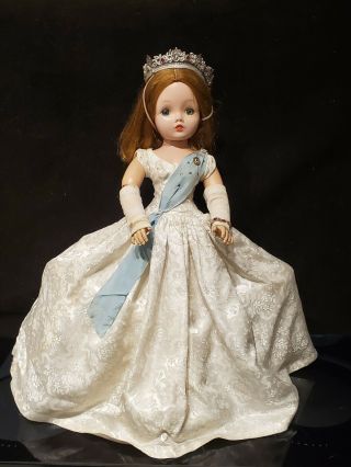 20” 1950’s Madame Alexander Cissy Queen Elizabeth Coronation Doll - Tagged