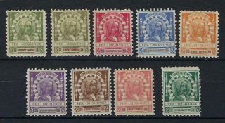 Morocco Local Post Fez To Mequinez 1897 Perf 11.  5 Set Of 8 Hinged