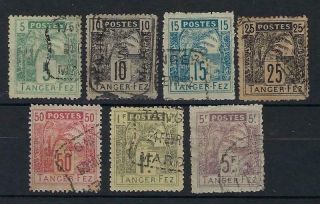 Morocco Local Post Tanger To Fez 1892 Set Of 7