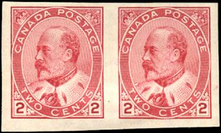 Canada 90a Vf Og Hr 1903 King Edward Vii 2c Carmine Cv$50.  00