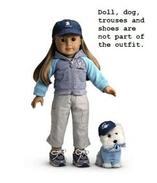 American Girl Jacket And Cap Set For 18 " Doll And Coconut Matching Set - Complete