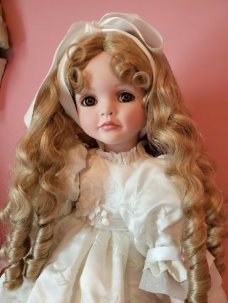 Rare Marie Osmond 22 " Melina Porcelain Doll Tawny Nix Le 500 Gorgeous Face