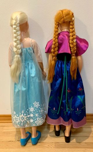 Disney Frozen My Size Elsa & Anna Dolls 38 