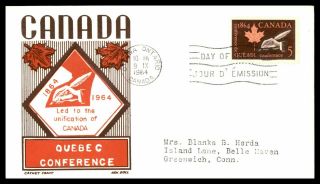 Mayfairstamps Canada Fdc 1964 Quebec Conference Craft First Day Cover Wwc_27859